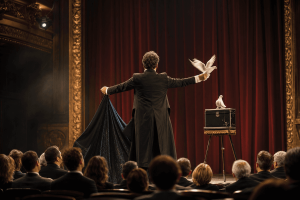 Prepara un show de magia cautivador definiendo estilo y temática, eligiendo trucos impactantes y ensayando. Gestiona el equipo y el espacio para conectar.